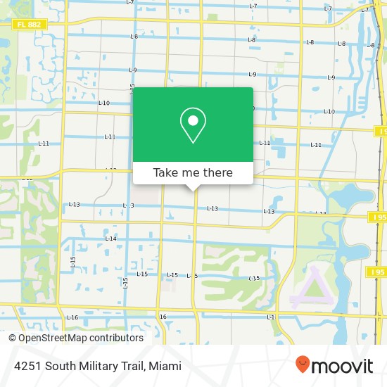 4251 South Military Trail map