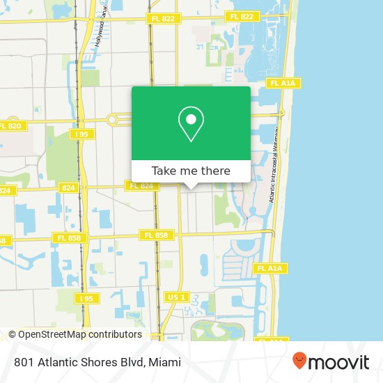 801 Atlantic Shores Blvd map