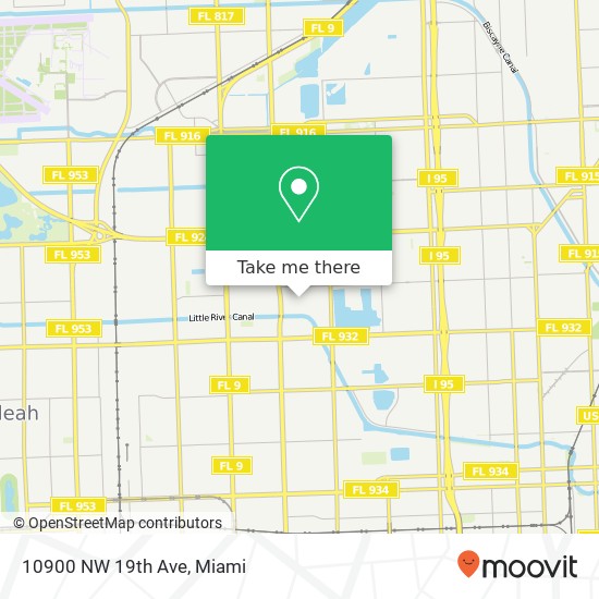 10900 NW 19th Ave map