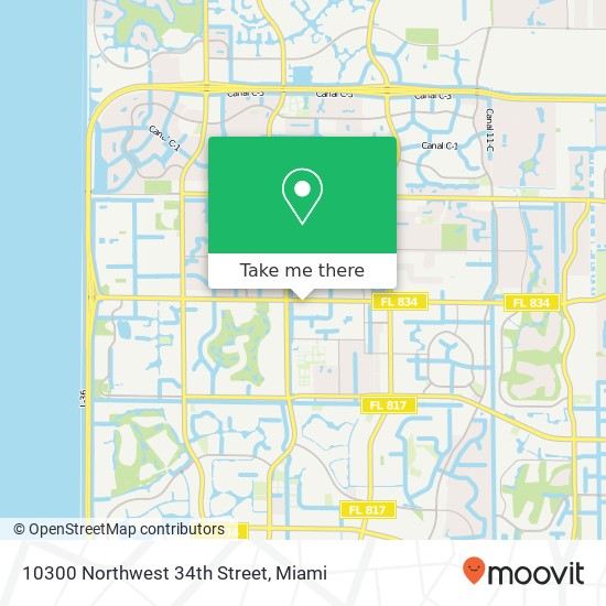 10300 Northwest 34th Street map