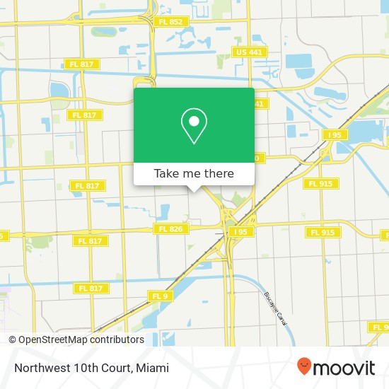 Northwest 10th Court map