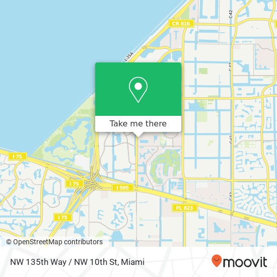 Mapa de NW 135th Way / NW 10th St