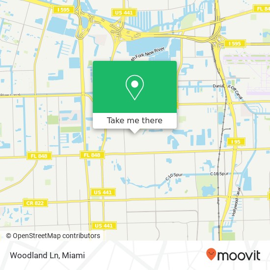 Mapa de Woodland Ln