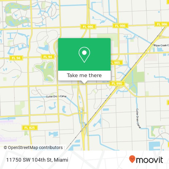 11750 SW 104th St map