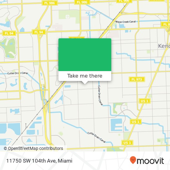 11750 SW 104th Ave map