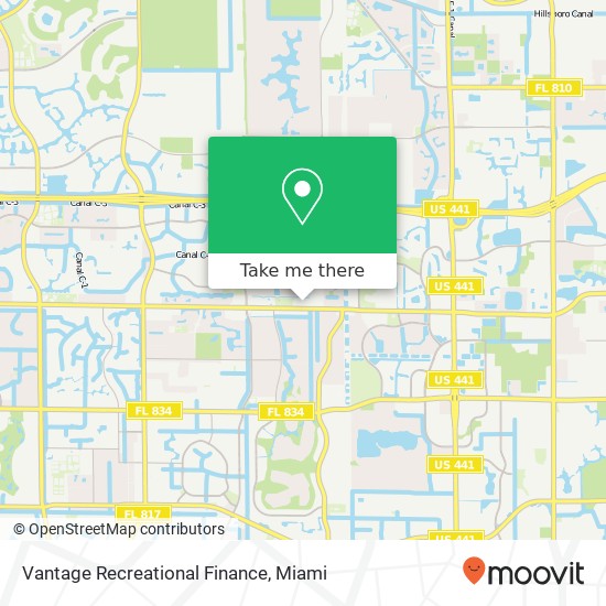 Vantage Recreational Finance map