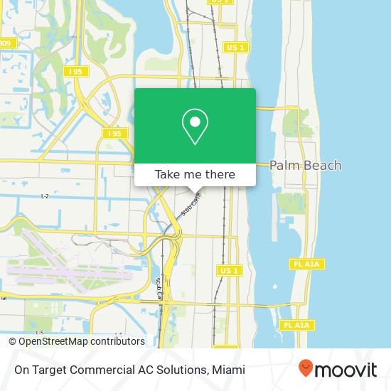 On Target Commercial AC Solutions map