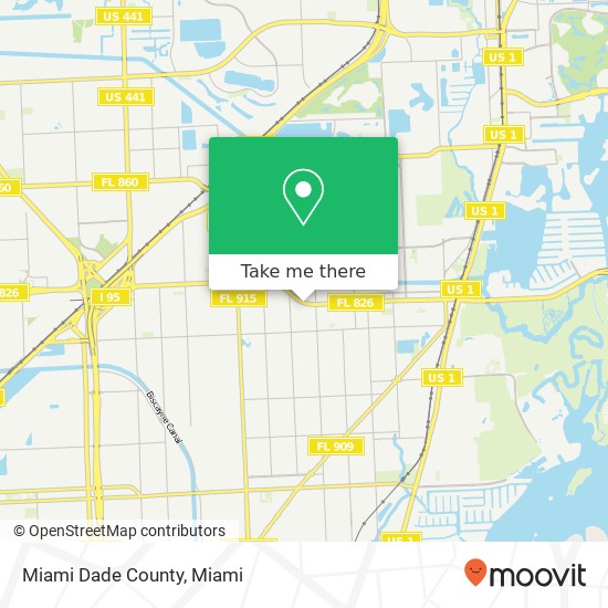 Miami Dade County map