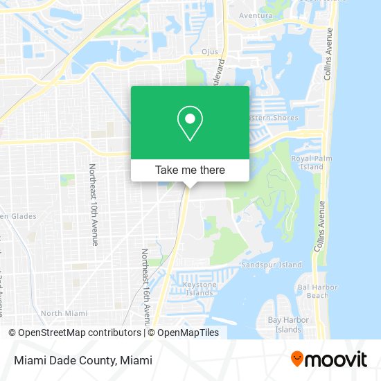 Mapa de Miami Dade County