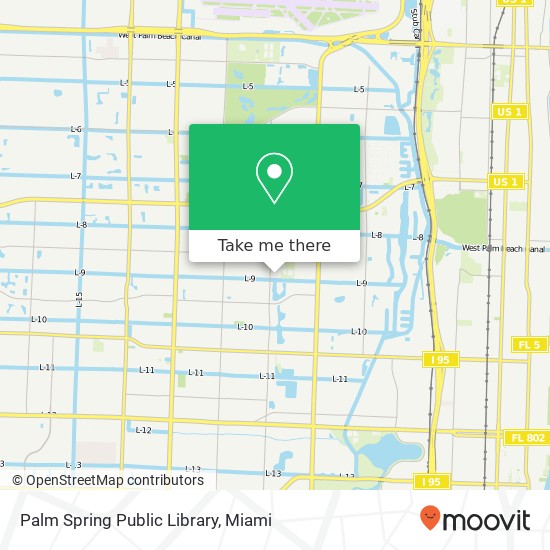 Palm Spring Public Library map