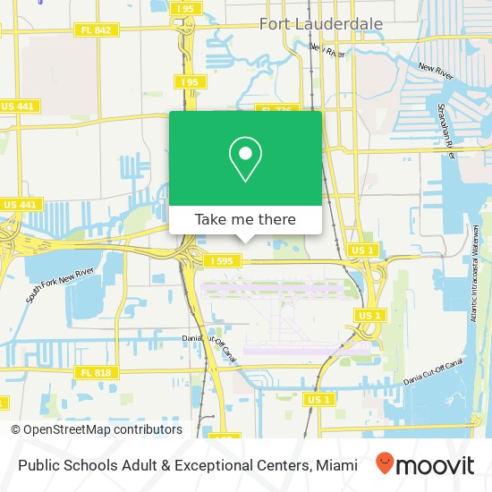 Mapa de Public Schools Adult & Exceptional Centers