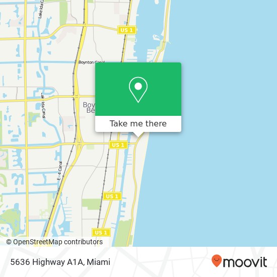 5636 Highway A1A map