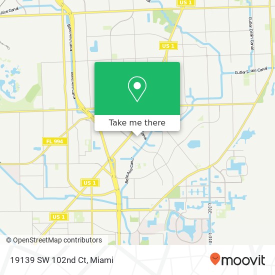 19139 SW 102nd Ct map