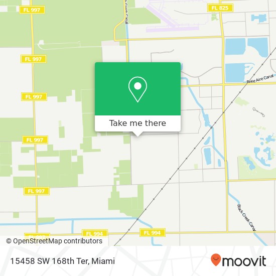 15458 SW 168th Ter map