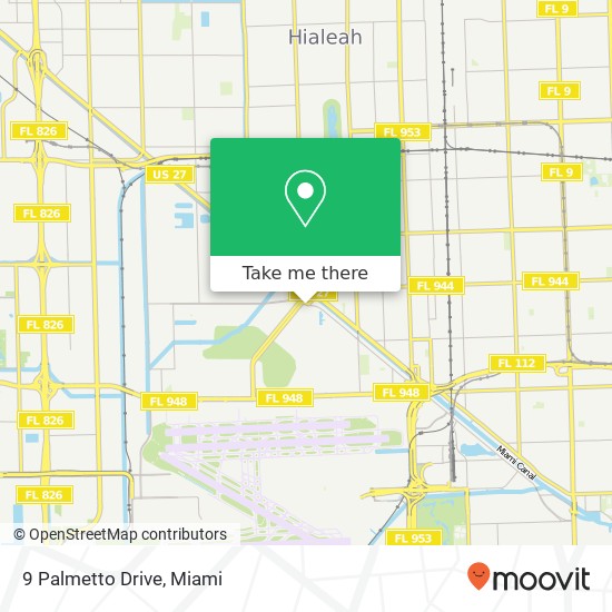 9 Palmetto Drive map