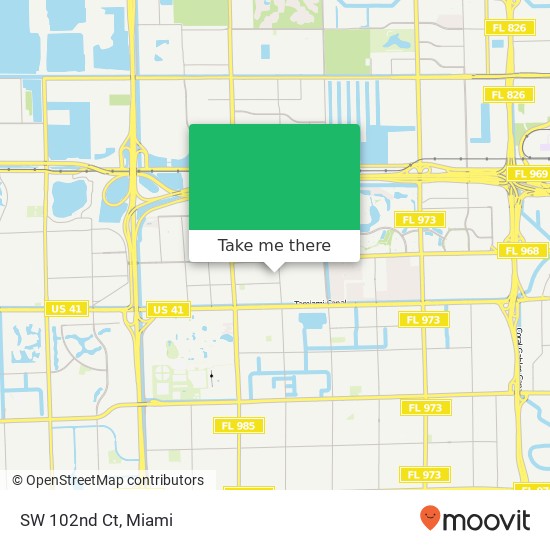 SW 102nd Ct map