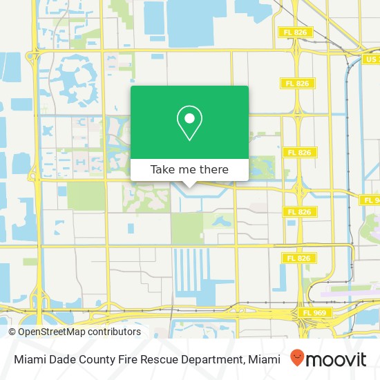 Mapa de Miami Dade County Fire Rescue Department