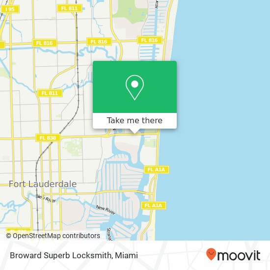 Mapa de Broward Superb Locksmith