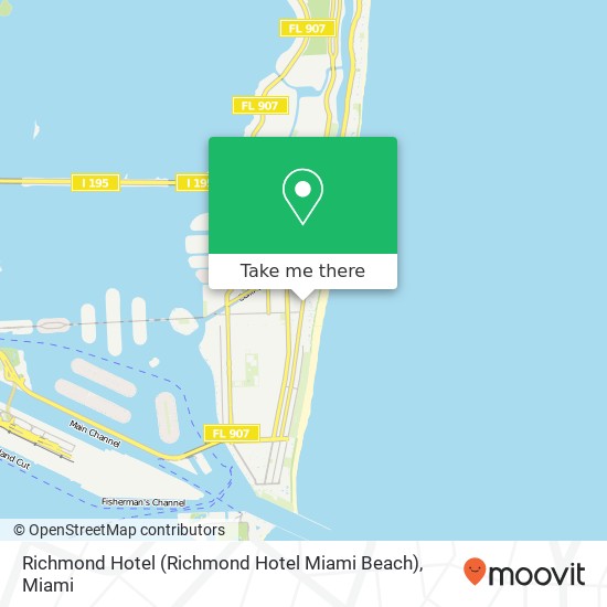 Richmond Hotel (Richmond Hotel Miami Beach) map