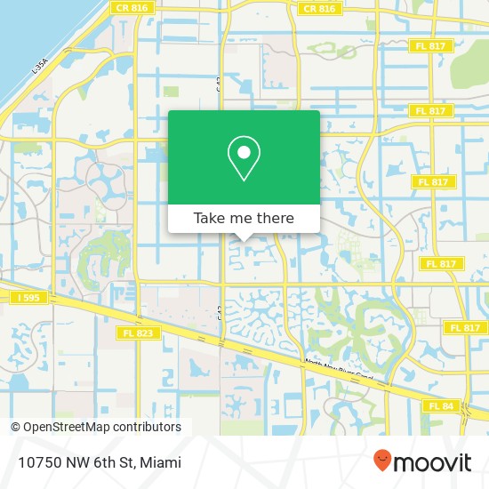 10750 NW 6th St map