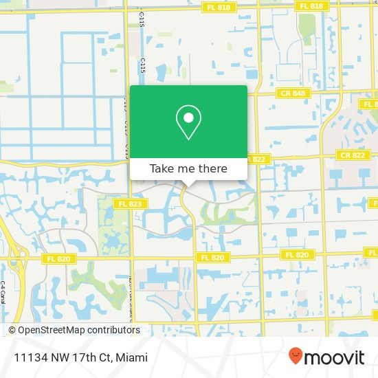 11134 NW 17th Ct map