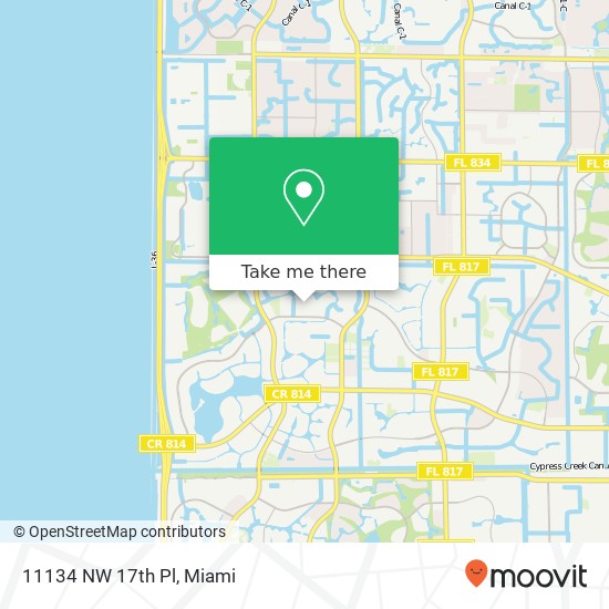 11134 NW 17th Pl map
