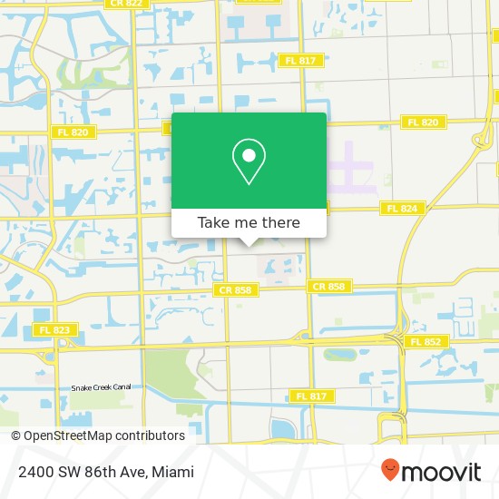 2400 SW 86th Ave map