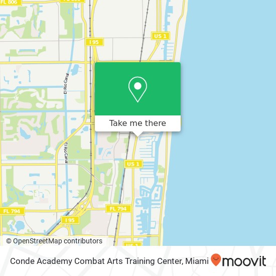 Conde Academy Combat Arts Training Center map