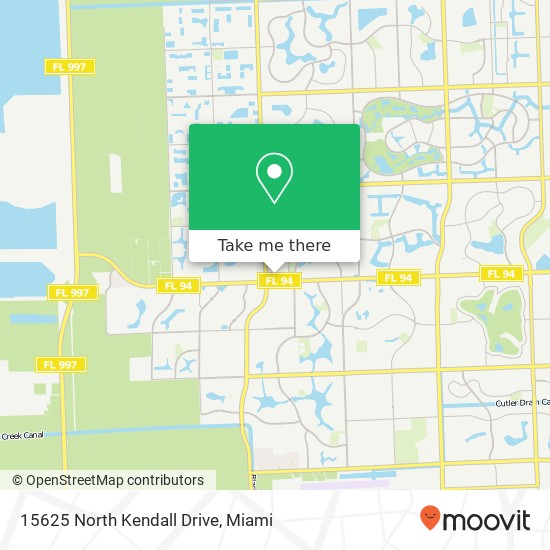 15625 North Kendall Drive map