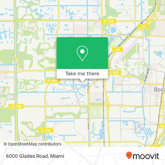 Mapa de 6000 Glades Road