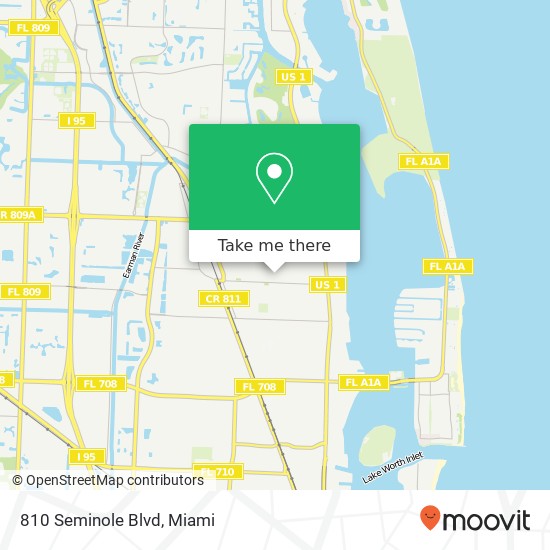 810 Seminole Blvd map