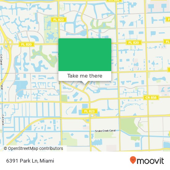 6391 Park Ln map