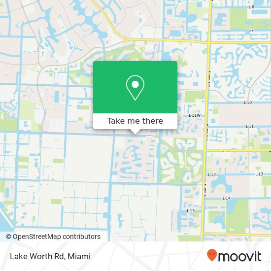 Lake Worth Rd map