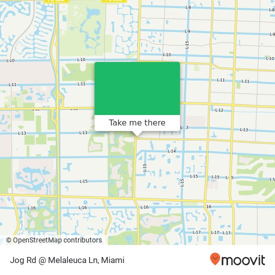 Mapa de Jog Rd @ Melaleuca Ln