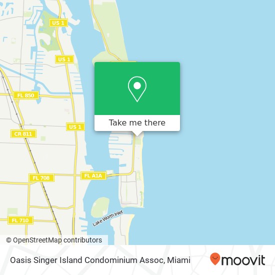 Mapa de Oasis Singer Island Condominium Assoc