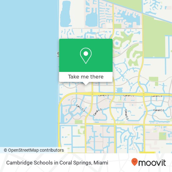 Mapa de Cambridge Schools in Coral Springs