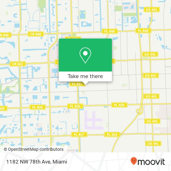 Mapa de 1182 NW 78th Ave