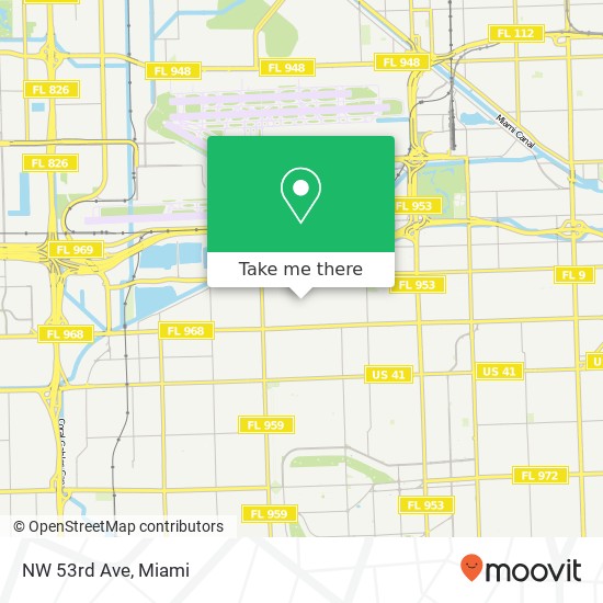 NW 53rd Ave map