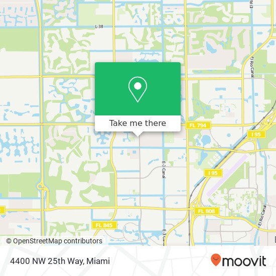 4400 NW 25th Way map