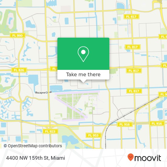 4400 NW 159th St map