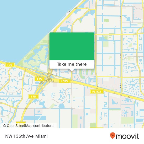 NW 136th Ave map