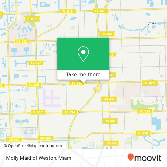 Mapa de Molly Maid of Weston