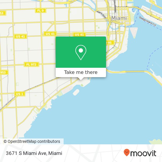 Mapa de 3671 S Miami Ave