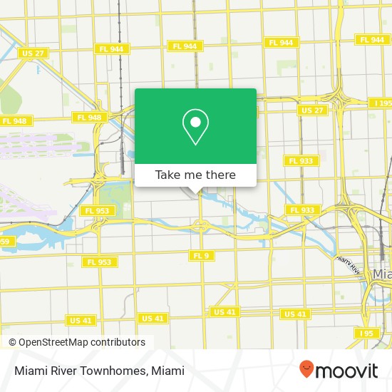 Mapa de Miami River Townhomes