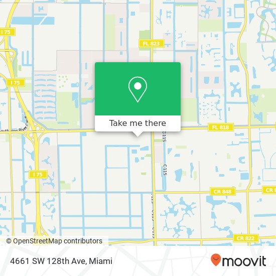 4661 SW 128th Ave map