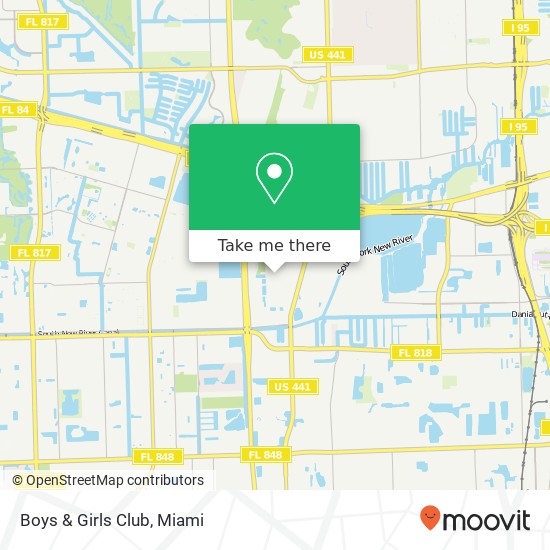 Boys & Girls Club map