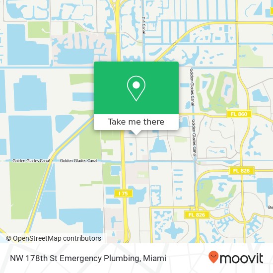 NW 178th St Emergency Plumbing map