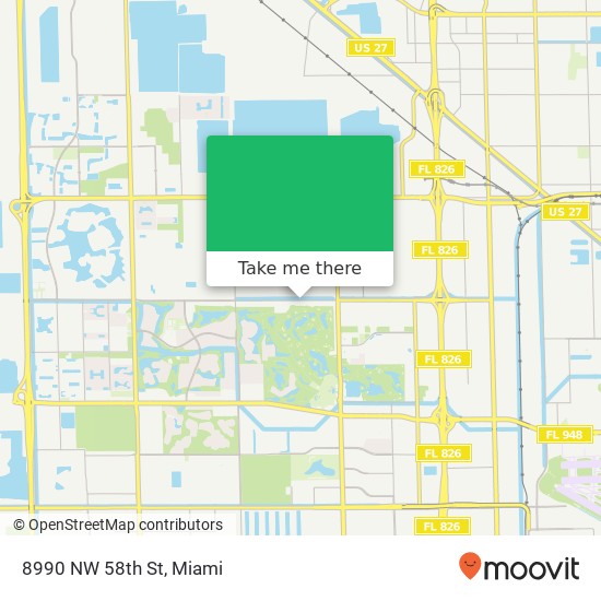 Mapa de 8990 NW 58th St