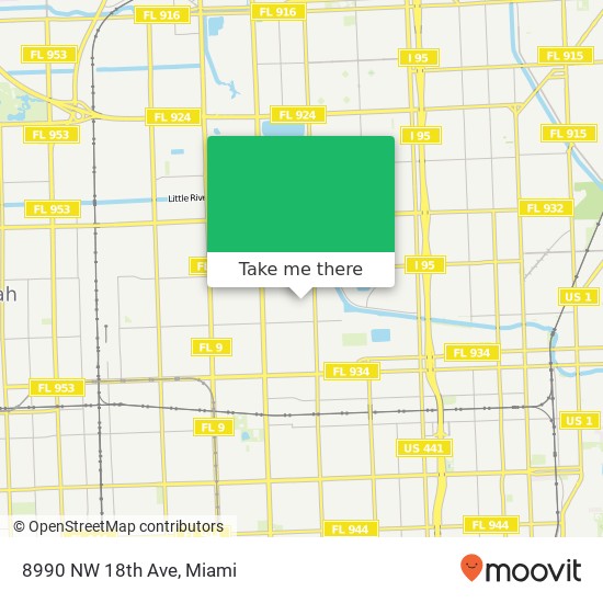 8990 NW 18th Ave map