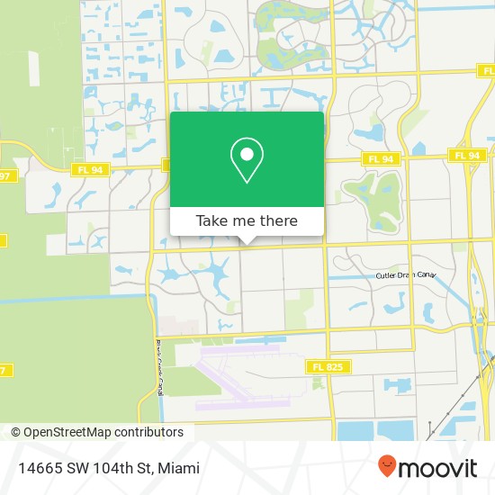 14665 SW 104th St map